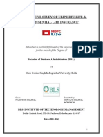 Comparative Study of ULIP HDFC Life Project