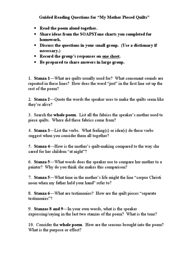 Grq For My Mother Pieced Quilts Linguistics Languages