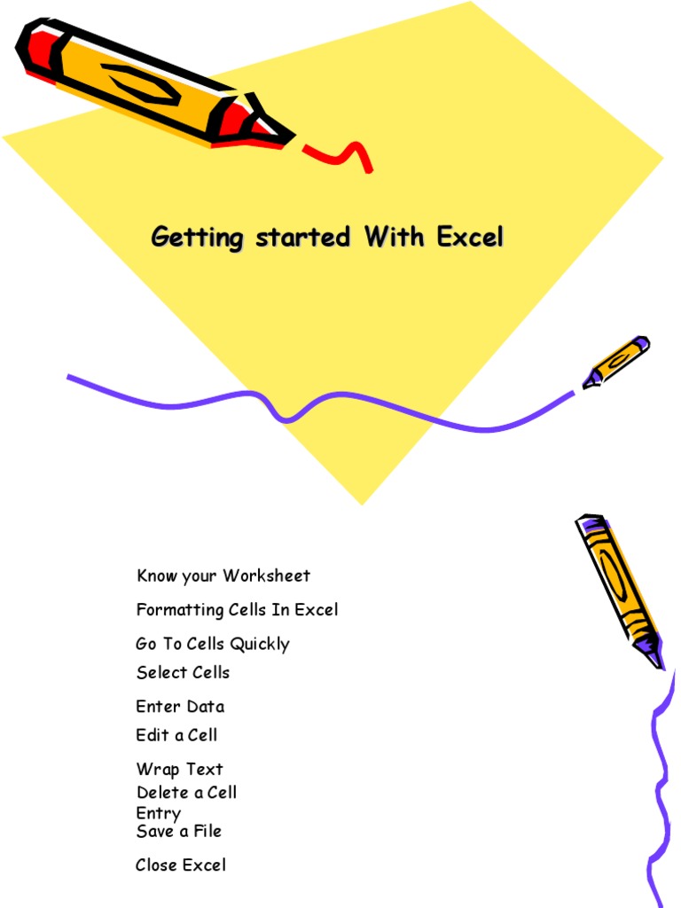 Getting Started With Excel | PDF