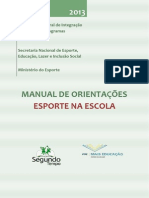 Manual de Orientações - Esporte Na Escola 2013 2