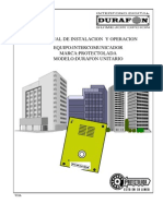 Manual de Instalacion y Operacion (DURAFON UNITARIO)