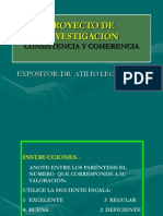 PROYECTO DE INVESTIGACIÓN CONSISTENCIA Y COHERENCIA.ppt