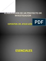 Elaboración de Un Proyecto de Investigación