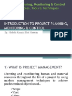 01 - Introduction to Project Planning, Monitoring & Control