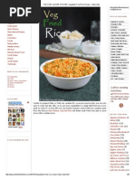 The CHEF and HER KITCHEN - Vegetable Fried Rice Recipe - Indian Style