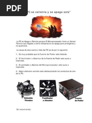 La Pc Se Calienta Y Se Apaga Sola Pdf