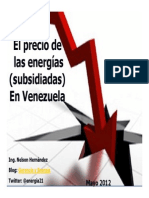 El Precio de Las Energías en Venezuela 2