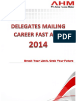 Delegates Mailing Career Fast AHM 2014