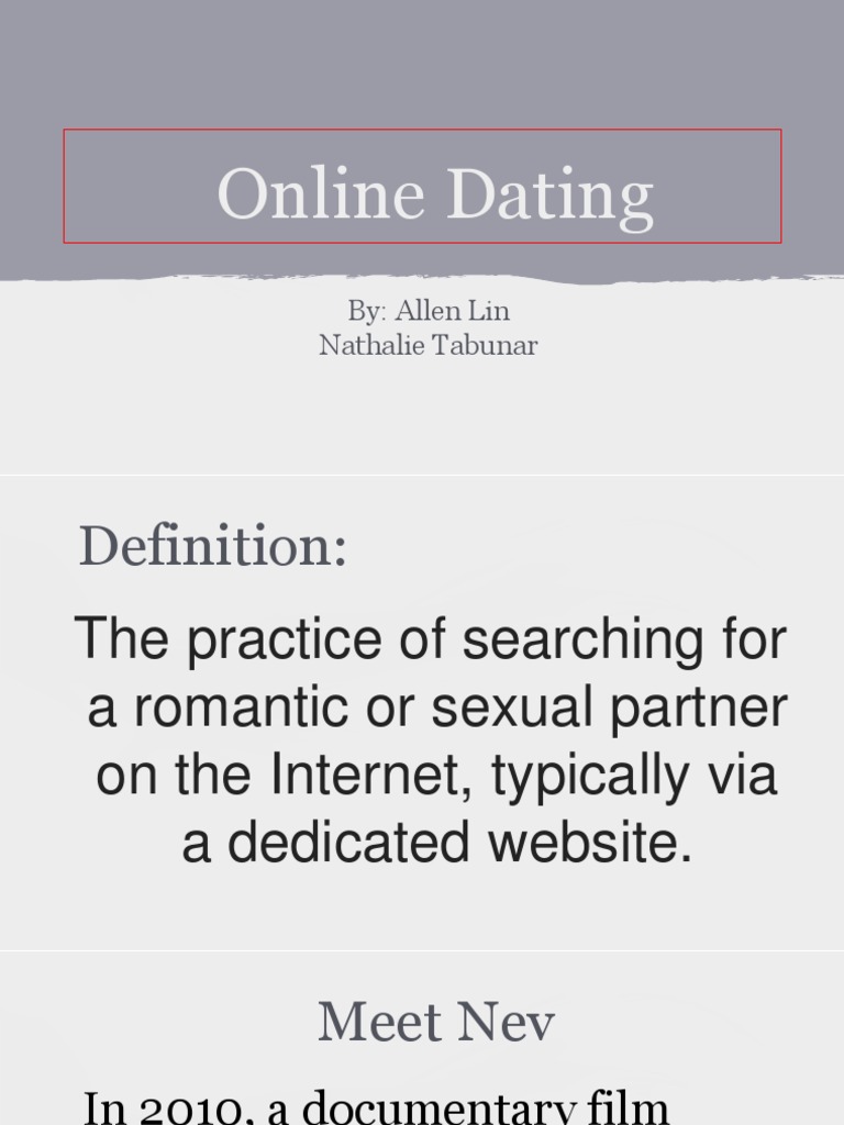 online dating ppt