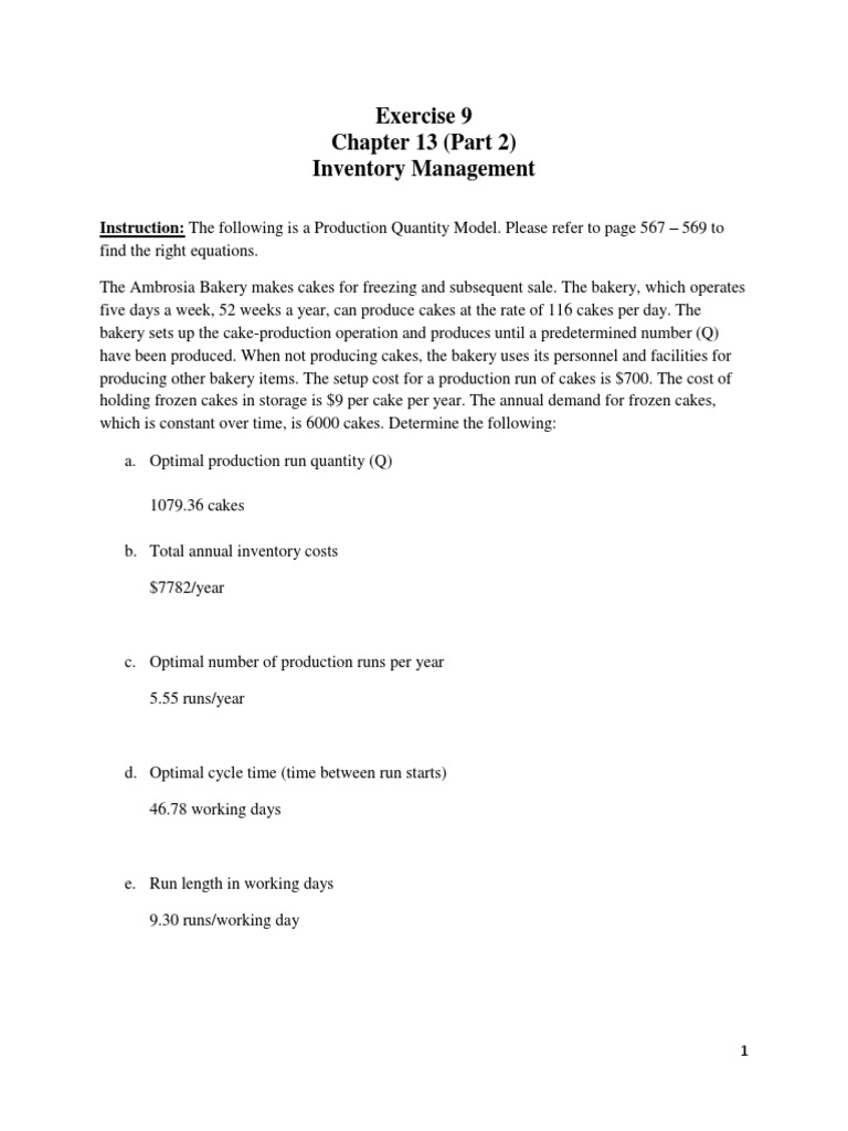 Ch13 Exercise+9 | PDF