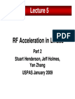 RF Acceleration in RF Acceleration in Linacs Linacs