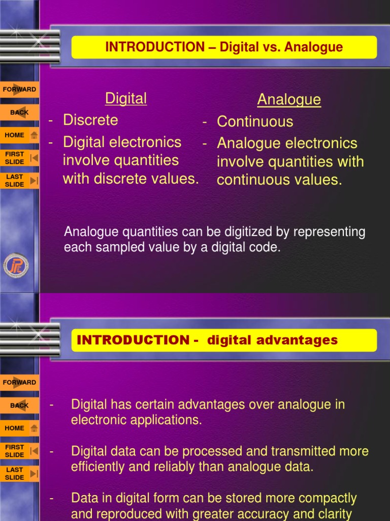 Digital vs. Analogue An Introduction to Discrete and Continuous Quantities in Electronics PDF
