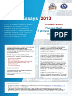 Essay Contest ASE KPMG 2013