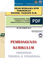 2011-10-Transformasi Kurikulum PTV Oleh BPK-KPM 2011_Program Bersama KPM