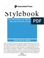 AP Style Book Guide PDF