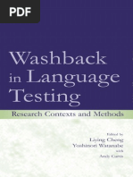Download Washback in Language Testing - Research Contexts and Methods by Paulo Goliath SN217911207 doc pdf