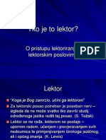 Tko Je To Lektor