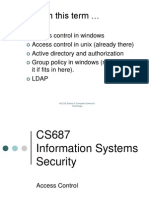 CS687 - Access Control 1 Spring 2013