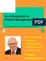 1 An Introduction To Project Management: 2007 Dennis Lock and His Licensors. All Rights Reserved
