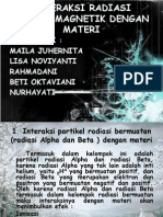 Download INTERAKSI RADIASI ELEKTROMAGNETIK DENGAN MATERIpptx by Fika Risvita SN217924539 doc pdf