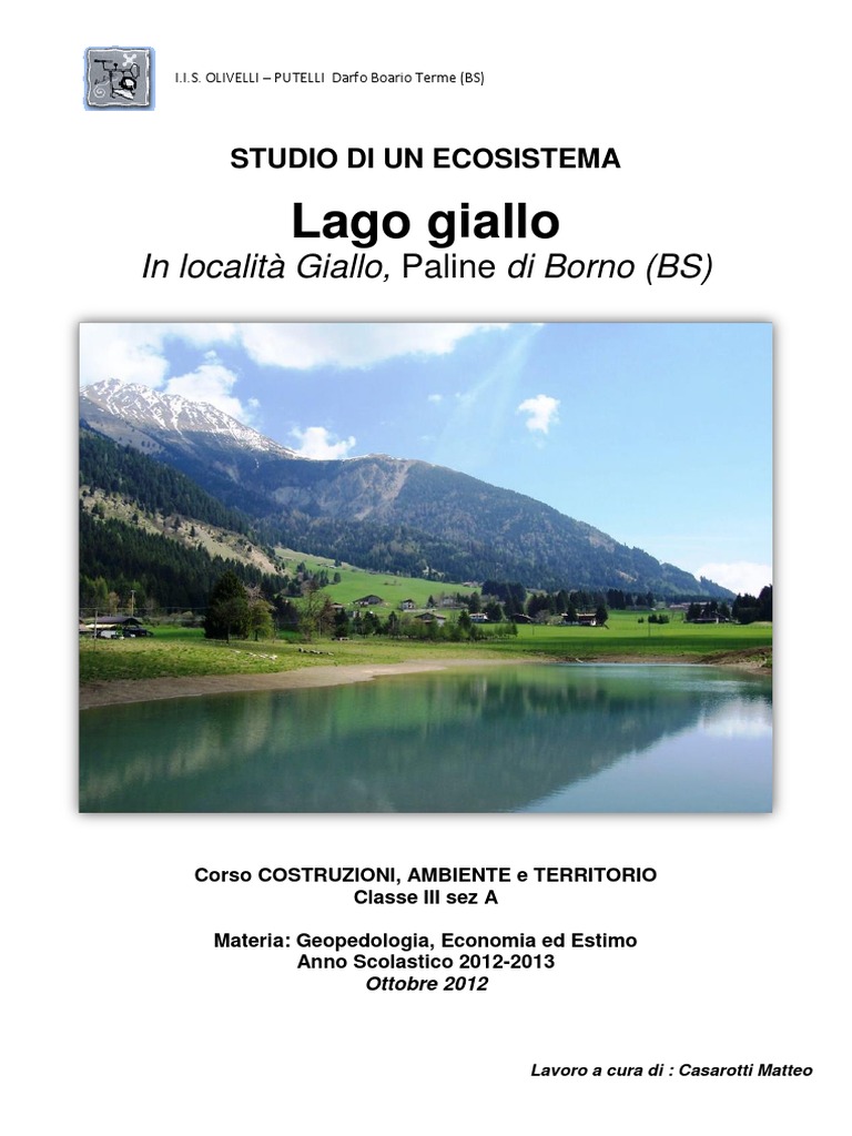 Il Lago Giallo - Borno - Casarotti - M. | PDF, image size:768x1024