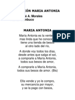 Canción Maria Antonia
