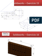 Solidworks Exercicios 15 e 16