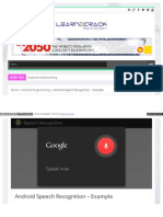 Android Speech Recognition – Example