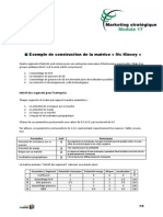 Exemple de Construction de La Matrice MC Kinsey - Marketing Stratégique