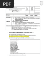 1. Certamen de Lenguaje IV Medio