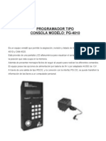 Manual Programador Pg4010