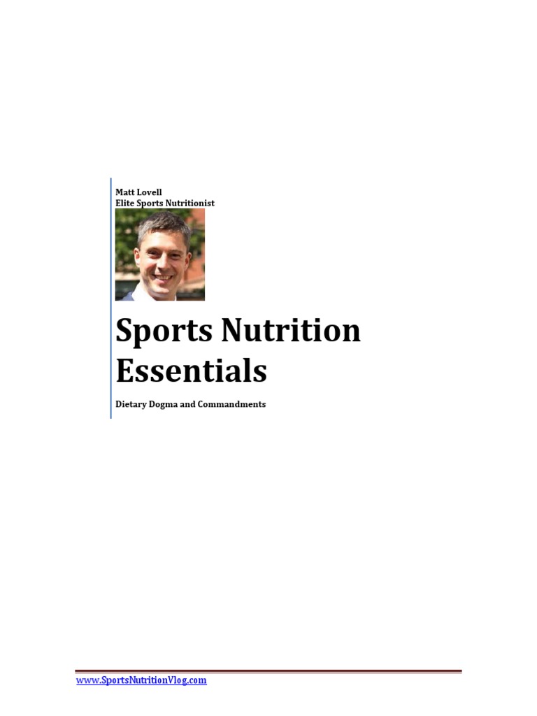 Sports Nutrition Essentials PDF Inflammation Docosahexaenoic Acid