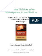 Christliche Gelehrte Geben Widersprüche in Der Bibel Zu