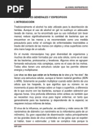 Elaboracion de Proyecto Alcohol Isopropilico