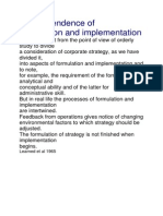 Interdependence of Formulation and Implementation: Learned Et Al 1965
