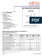 Ru4M - Ru4Am: Fast Recovery Rectifiers PRV: 400 - 600 Volts Io: 2.0 Amperes