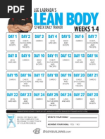 Leanbody Labrada Calendar