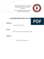 Clasificación de Los Agentes Tóxicos