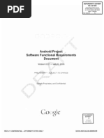 Android Project Software Functional Requirements V 0.91 2006