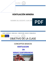 VENTILACIÓN MINERA CONCEPTOS BASICOS Clase 2