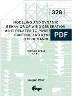 CIGRE Report On Wind Generator Modeling and Dynamics