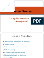 Chapter 12 - Pricing Decisions and Cost Management
