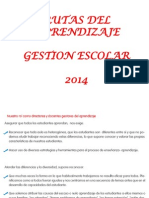 Rutas Del Aprendizaje Gestion Escolar