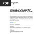 Etnografica 3168 Vol 17 2 Sobre o Lugar e Os Usos Das Imagens Na Antropologia Notas Criticas Em Tempos de Audiovisualizacao Do Mundo