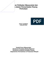 Pedoman Pelibatan Masyarakat Dan Swasta Dalam Pemanfaatan Ruang Perkotaan