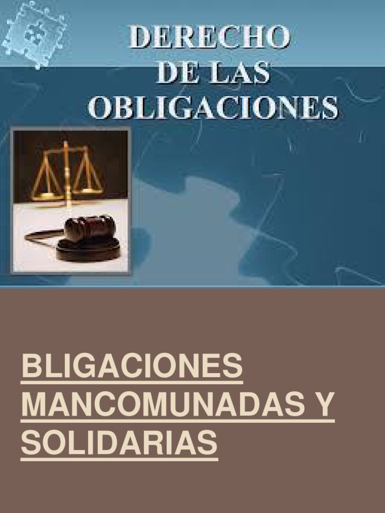 Obligaciones y Solidarias Pagos Estatuto