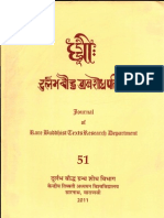 Dhih, A Review of Rare Buddhist Texts LI - Ngawang Samten and S. S. Bahulkar