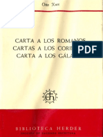 Kuss Otto - Carta A Los Romanos Corintos Galatas - Comentario de Ratisbona Al N T Tomo Vi