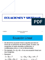 Ecuaciones Lineales