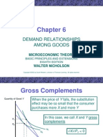 Demand Relationships Among Goods: Microeconomic Theory